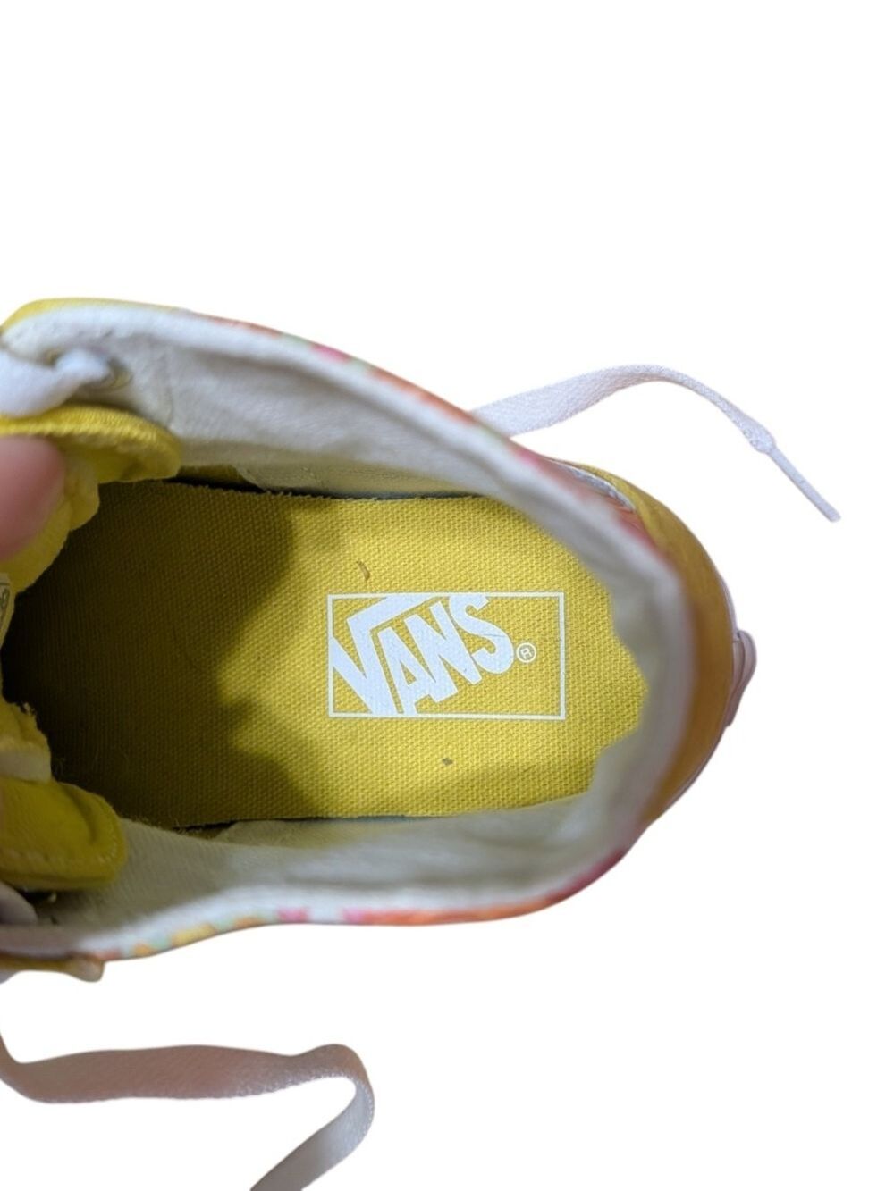 Vans Yellow High Top Sneakers Women's Size 9 - Picture 9 of 10